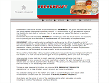 Tablet Screenshot of breadkraftindia.com